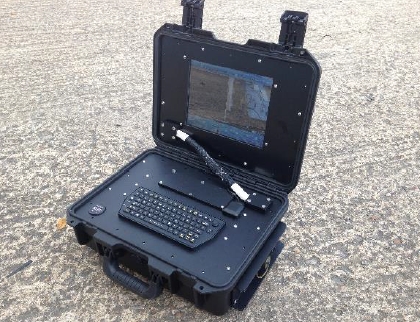 Example OMNI-HUB® open case OMNI-HUB® unit with case open