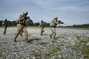 Soldiers on patrol